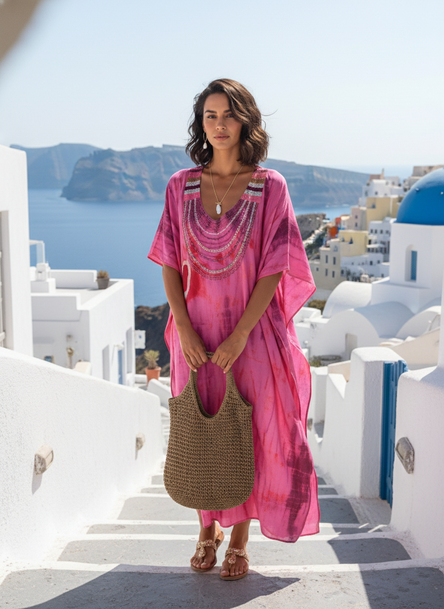 The Aegean Raffia Tote